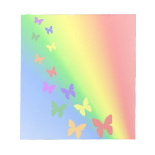 Rainbow Butterflies Notepad