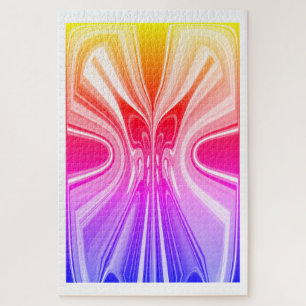 Rainbow butterfly art jigsaw puzzle