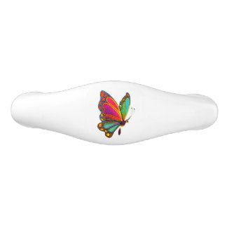 Rainbow Butterfly Ceramic Drawer Pull