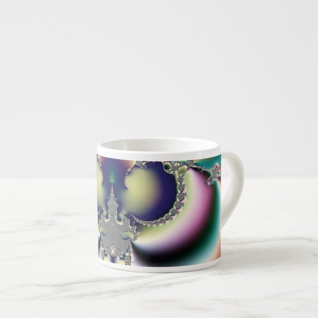 Rainbow Butterfly Espresso Cup (Front Right)