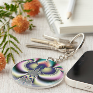 Rainbow Butterfly Keychain