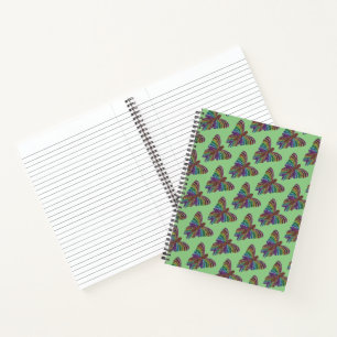 Rainbow Butterfly (light green) - Notebook