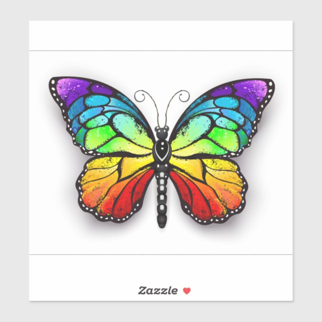 Rainbow butterfly Monarch (Sheet)