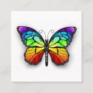 Rainbow butterfly Monarch Appointment Card
