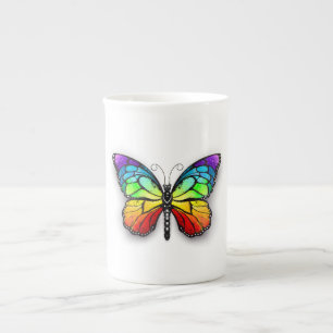 Rainbow butterfly Monarch Bone China Mug