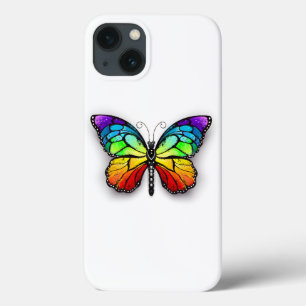 Rainbow butterfly Monarch iPhone 13 Case