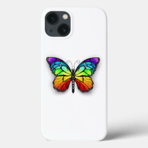 Rainbow butterfly Monarch iPhone 13 Case