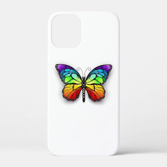 Rainbow butterfly Monarch Case-Mate iPhone Case (Back)