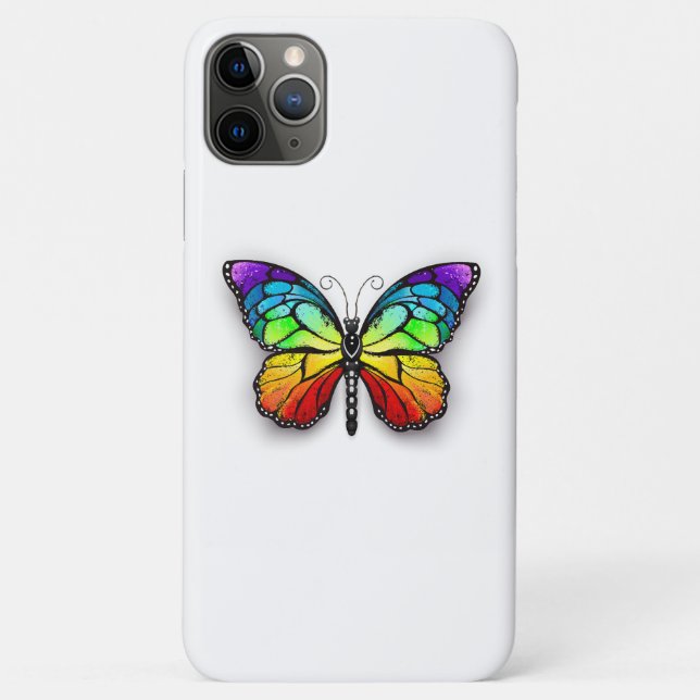 Rainbow butterfly Monarch Case-Mate iPhone Case (Back)