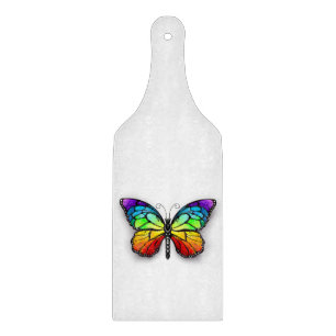 Rainbow butterfly Monarch Cutting Board