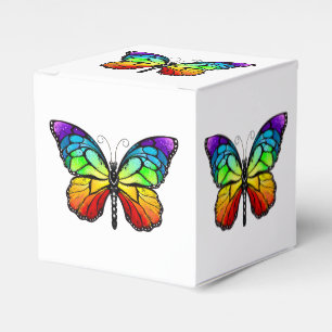 Rainbow butterfly Monarch Favor Box