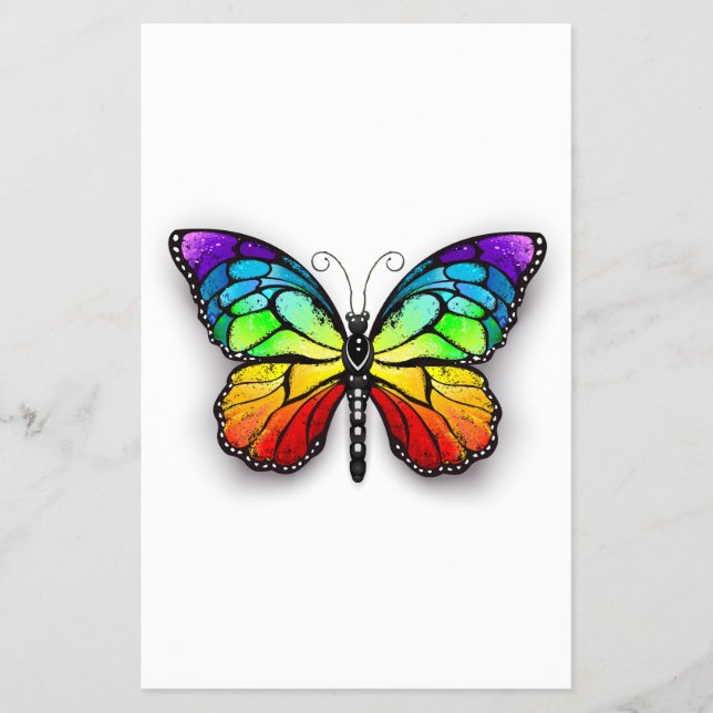 Rainbow butterfly Monarch Flyer (Front)