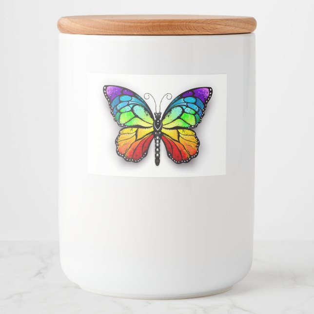Rainbow butterfly Monarch Food Label (Front)