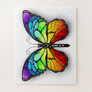 Rainbow butterfly Monarch Jigsaw Puzzle