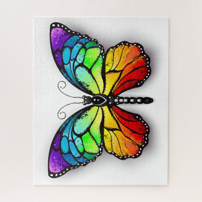 Rainbow butterfly Monarch Jigsaw Puzzle (Vertical)