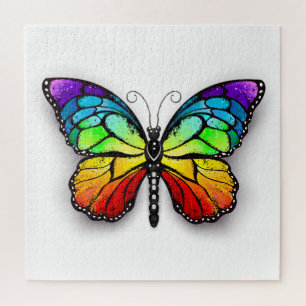 Rainbow butterfly Monarch Jigsaw Puzzle