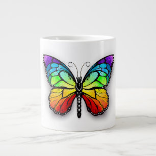 Rainbow butterfly Monarch Large Coffee Mug