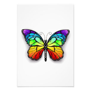 Rainbow butterfly Monarch Photo Print