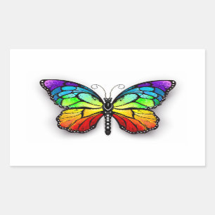Rainbow butterfly Monarch Sticker