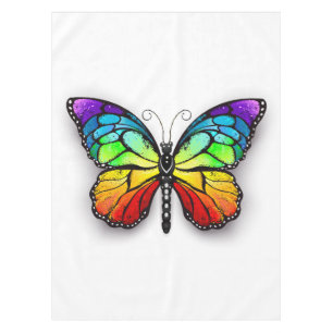 Rainbow butterfly Monarch Tablecloth