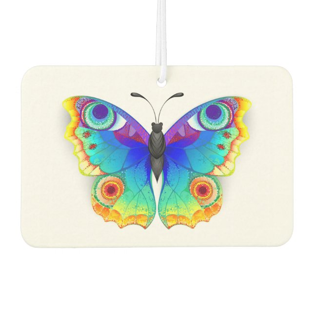 Rainbow Butterfly Peacock Eye Air Freshener (Front)
