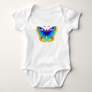 Rainbow Butterfly Peacock Eye Baby Bodysuit