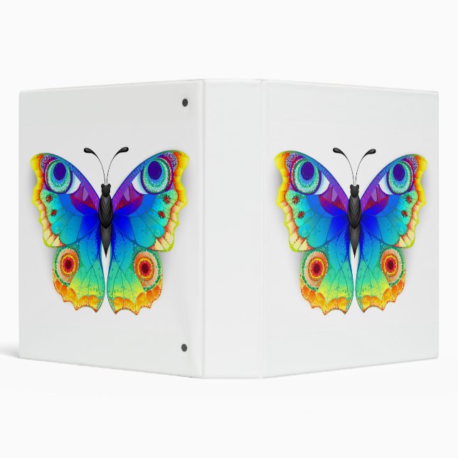 Rainbow Butterfly Peacock Eye Binder (Background)