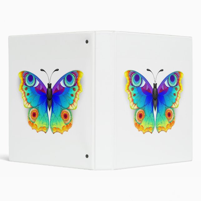 Rainbow Butterfly Peacock Eye Binder (Background)