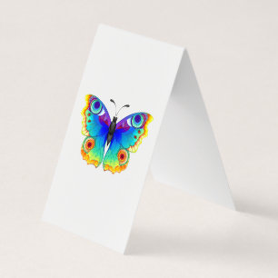 Rainbow Butterfly Peacock Eye Business Card