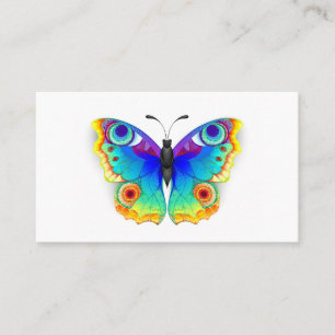 Rainbow Butterfly Peacock Eye Calling Card