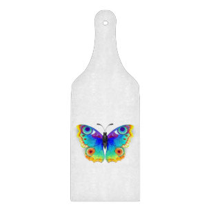 Rainbow Butterfly Peacock Eye Cutting Board