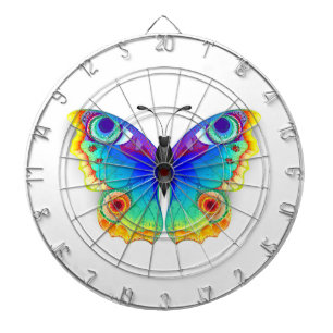 Rainbow Butterfly Peacock Eye Dartboard