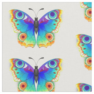 Rainbow Butterfly Peacock Eye Fabric