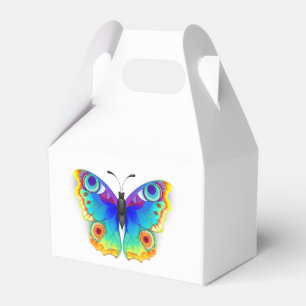 Rainbow Butterfly Peacock Eye Favor Box