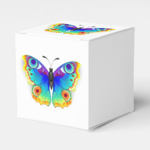 Rainbow Butterfly Peacock Eye Favor Box