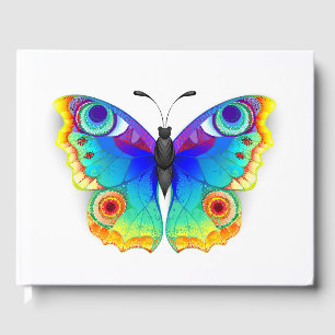 Rainbow Butterfly Peacock Eye Guest Book