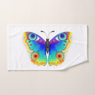 Rainbow Butterfly Peacock Eye Hand Towel