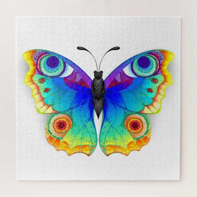 Rainbow Butterfly Peacock Eye Jigsaw Puzzle (Horizontal)