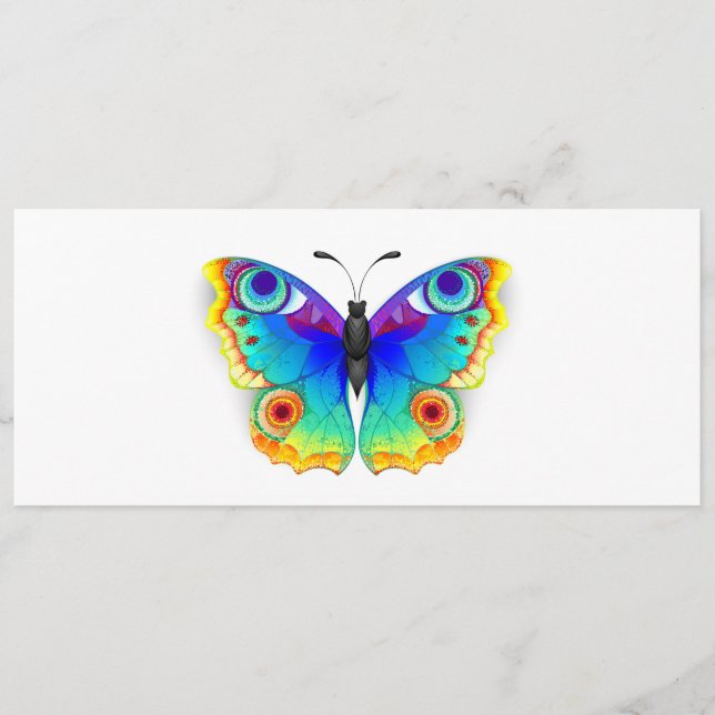 Rainbow Butterfly Peacock Eye Menu (Front)