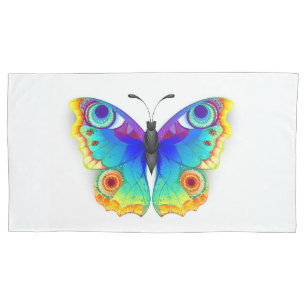 Rainbow Butterfly Peacock Eye Pillowcase
