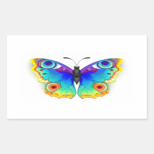 Rainbow Butterfly Peacock Eye Sticker