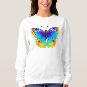 Rainbow Butterfly Peacock Eye Sweatshirt