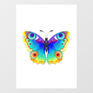 Rainbow Butterfly Peacock Eye Window Cling