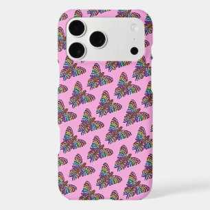 Rainbow Butterfly (pink) - iPhone Case