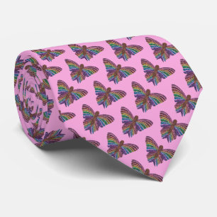 Rainbow Butterfly (pink) - Tie