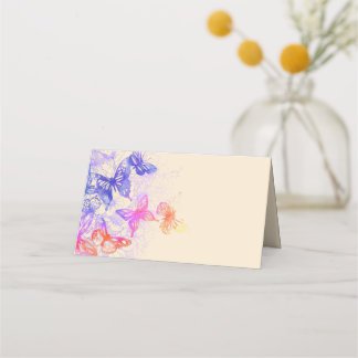 Rainbow Butterfly Placecards