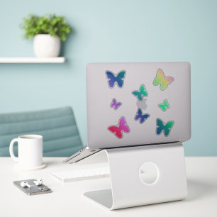 Rainbow Butterfly Sticker Pack   Cute Butterflies