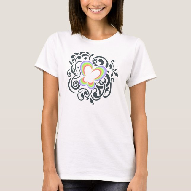 Rainbow butterfly T-Shirt (Front)