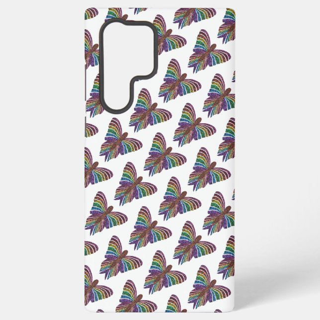 Rainbow Butterfly (w) - Samsung (S22 Ultra) Case (Back)