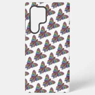 Rainbow Butterfly (white) - Samsung Case